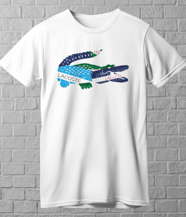 Lacoste White Scaled