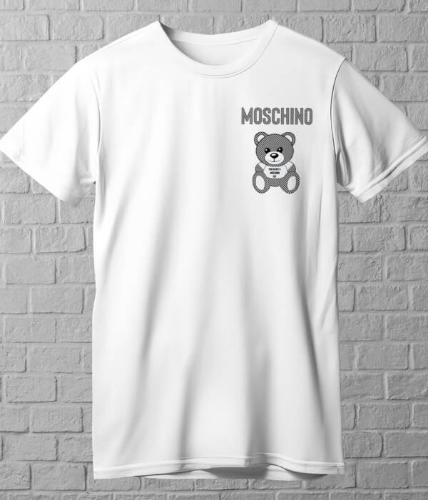 Moschino White Scaled
